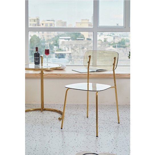 Ghế tựa lưng thư giãn acrylic trong suốt phong cách hiện đại
