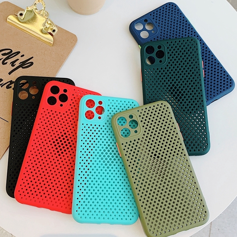 Ốp điện thoại kiểu tổ ong tản nhiệt nhiều màu lựa chọn cho  iPhone 6/6s/7/8/6 Plus/6s Plus/7 Plus/8 Plus