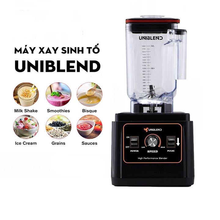 [Mã ELHA22 giảm 5% đơn 300K] Máy Xay Uniblend UB-712, Xay sinh tố công nghiệp, xay đá Cao cấp