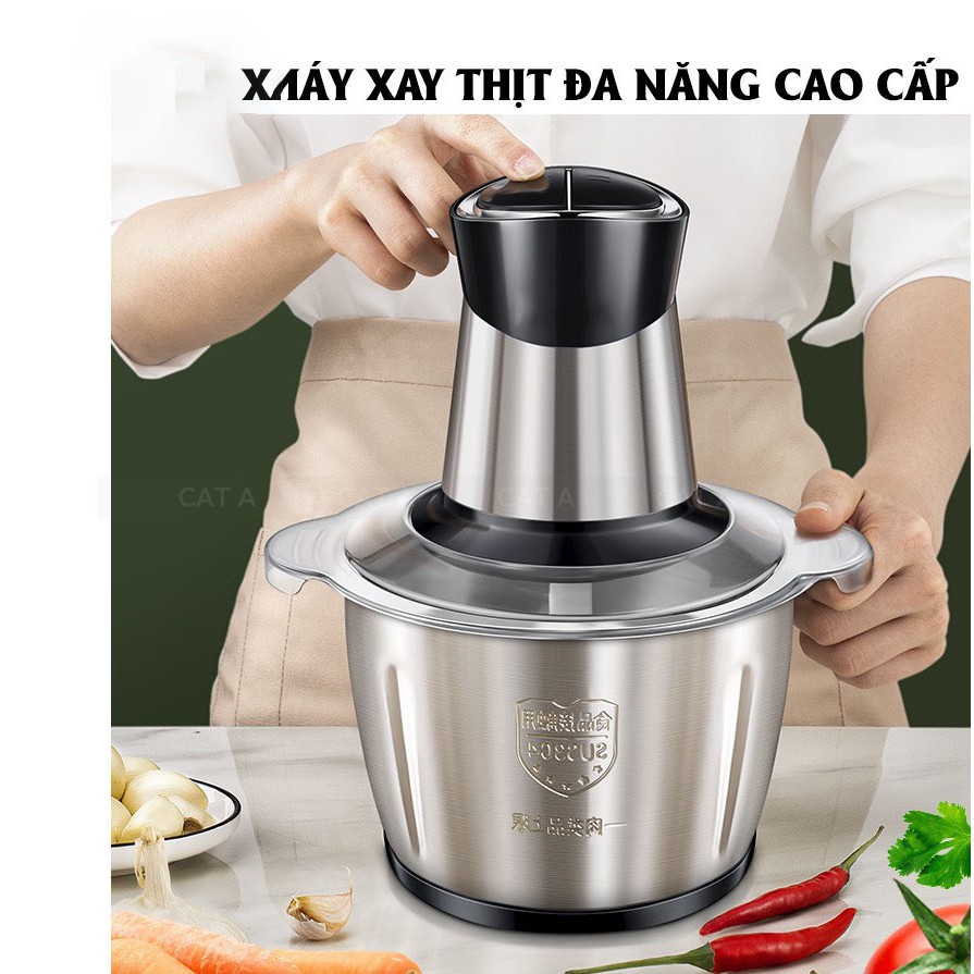 Máy Xay Thịt Đa Năng Inox 304KHÔNG RỈđảm bảo vệ sinh, độ bền cao dễ dàng vệ sịnh