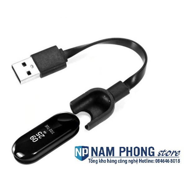 Dây cáp sạc TPE USB 21cm cho Xiaomi Mi Band 3