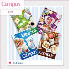 Vở Campus Gift Kẻ Ngang 80 trang, 120 trang, 200 trang