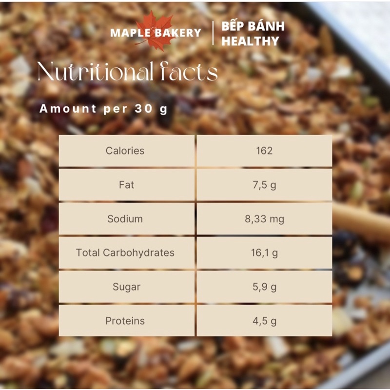 GRANOLA Healthy vị Matcha - Siêu hạt, không tinh bột, hỗ trợ giảm cân, tốt cho sức khoẻ - Eat clean
