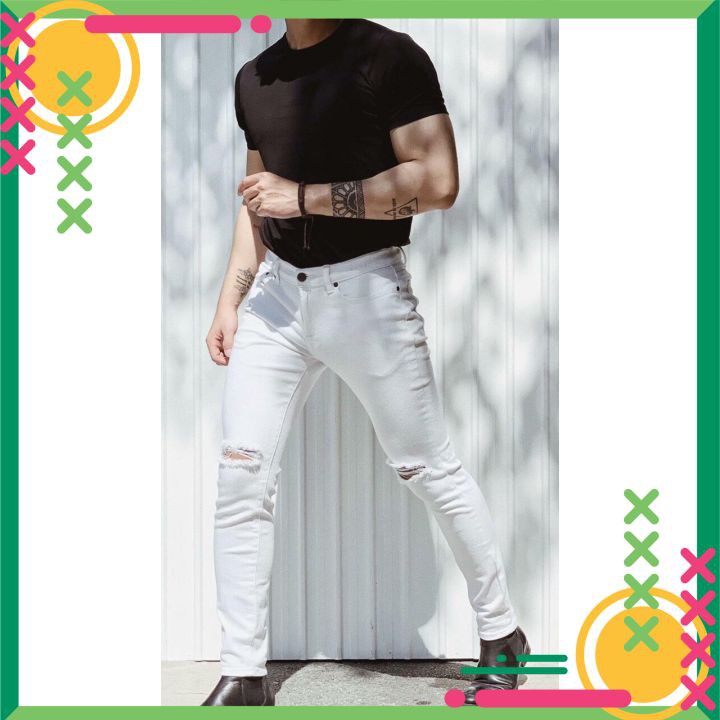 Quần Jean Nam Chất Co Giãn, Không Bai Màu, Dáng Ôm Body, Hit Hót Thời Trang Phong Cách tp_shop_ 87 ms1022