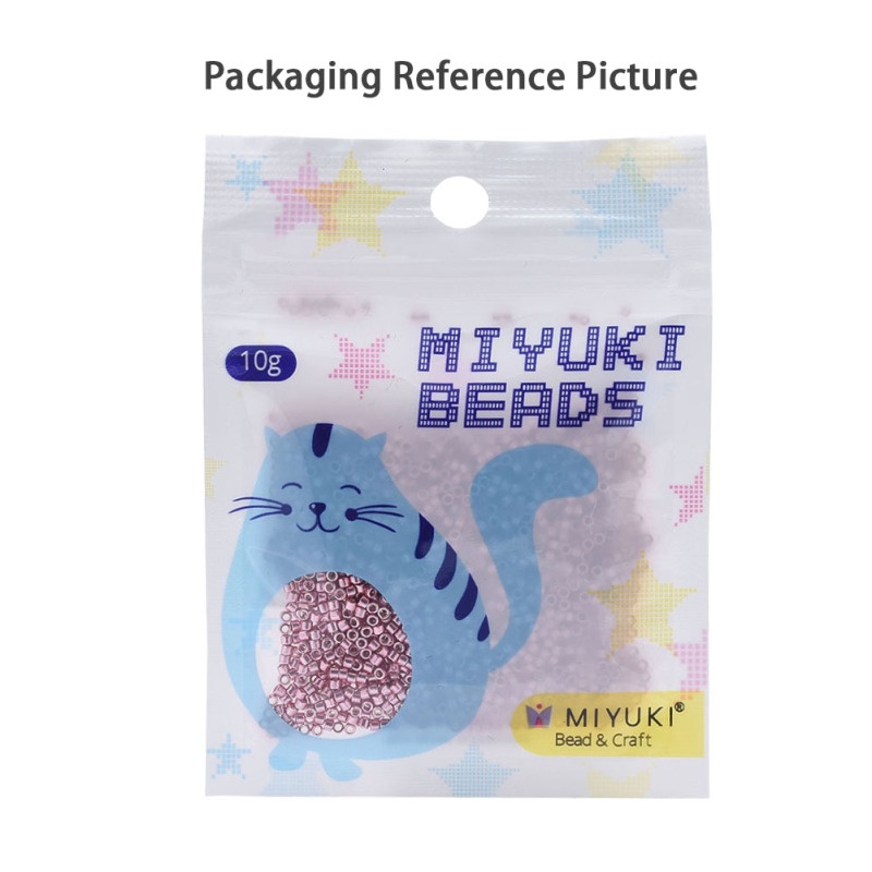 10g MIYUKI Delica Beads Cylinder Japanese Seed Beads 11/0  Dyed Silver Lined Pink 1.3x1.6mm Hole: 0.8mm about 2000pcs/10g