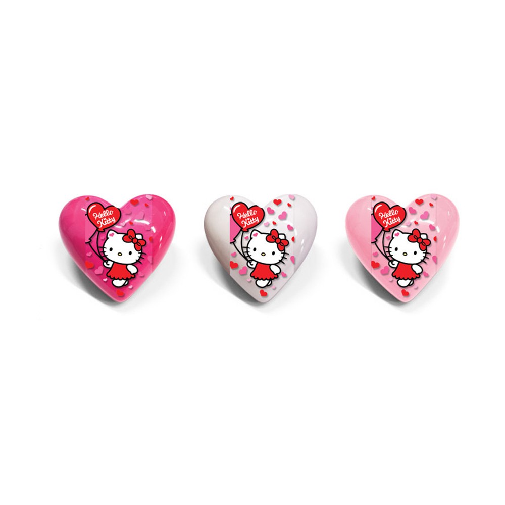 Hộp 24 bộ kẹo trái tim đồ chơi Hello Kitty, Shimmer shine Relkon 20g