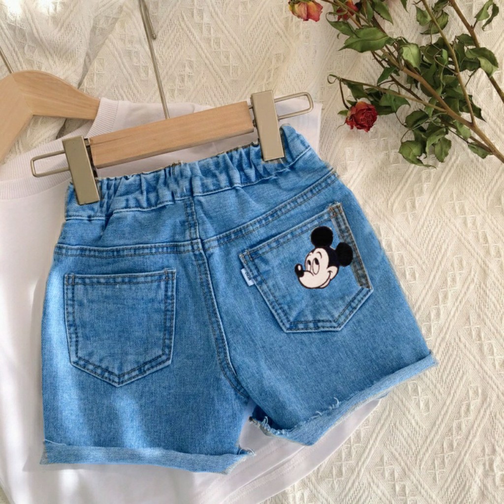 QUẦN JEAN MICKEY CHO BÉ TRAI BÉ GÁI 10-20kg (HN 684)