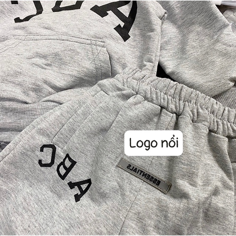 Bộ nỉ ABC cho bé kèm ảnh thật