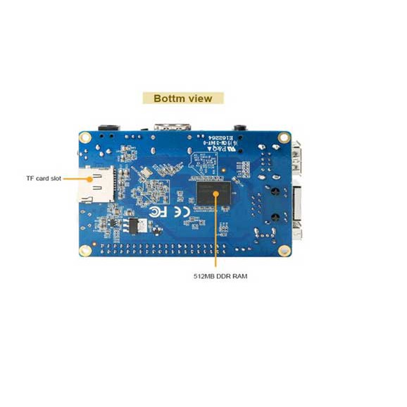 Máy tính nhúng Orange Pi PC Plus sử dụng chip Allwinner H3, RAM 1GB, LAN và WIFI đầy đủ