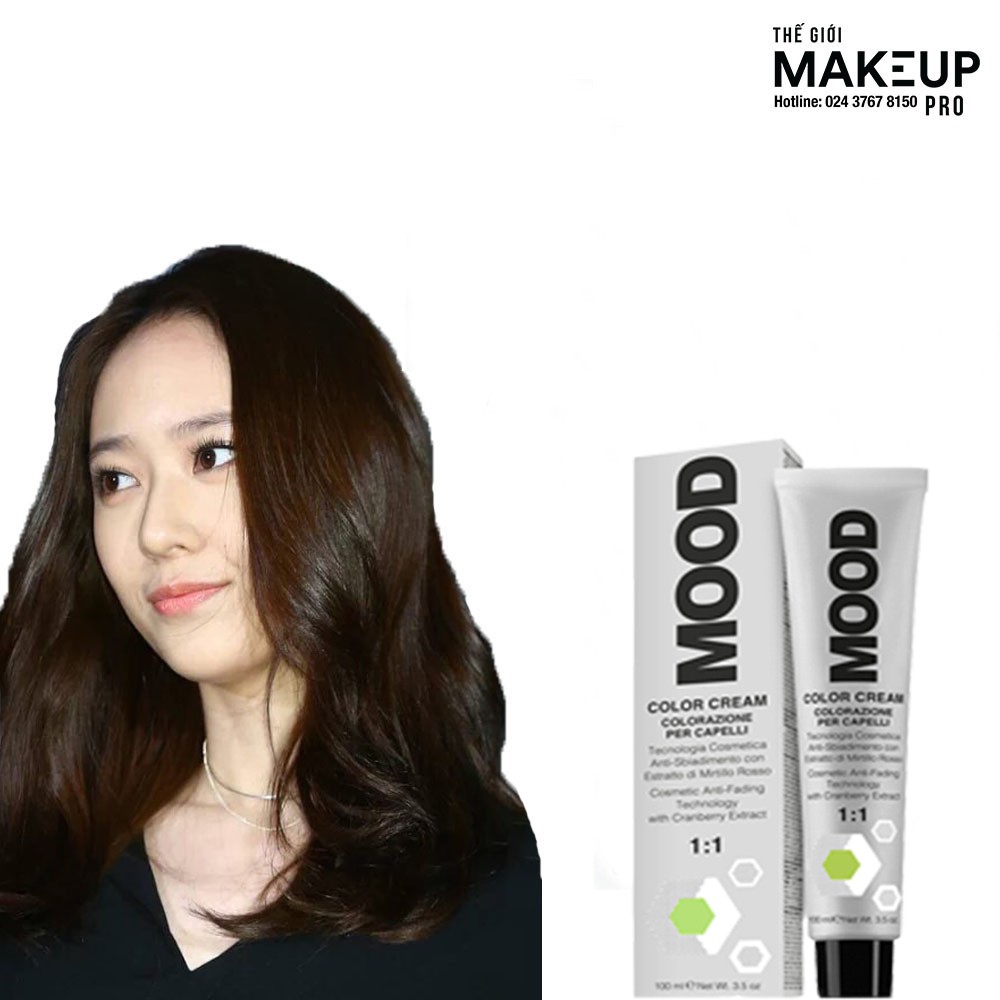 Thuốc nhuộm tóc màu nâu tây Mood ITALY Color Cream - thegioimakeuppro