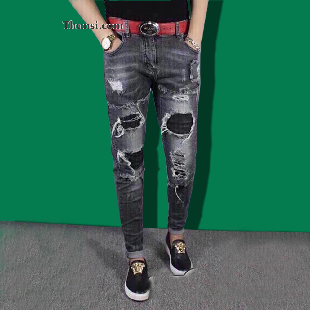 Quần jean nam bò xanh khói Hàn Quốc Cao Cấp | BigBuy360 - bigbuy360.vn
