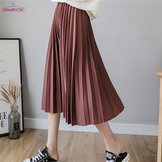 Chân Váy Dài Xếp Ly Thời Trang Nữ