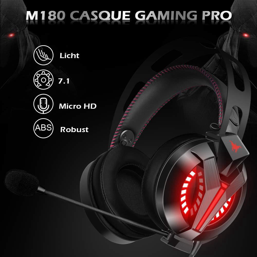 Tai Nghe Trùm Đầu Chơi Game Có Mic Giảm Ồn Onikuma M180 Ps4