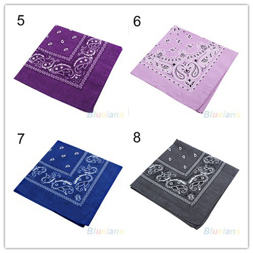 Khăn vải cotton quấn đầu có in họa tiết nhiều màu sắc khác nhau đầy cá tính dành cho nam nữ