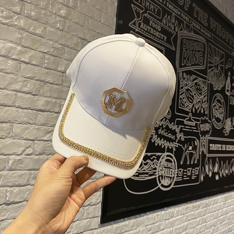 Mũ lưỡi trai unisex nam nữ KHÓA MIDI đính đá  hàng QC siêu đẹp nón lưỡi trai khóa sau đội nhóm chơi thể thao du lịch