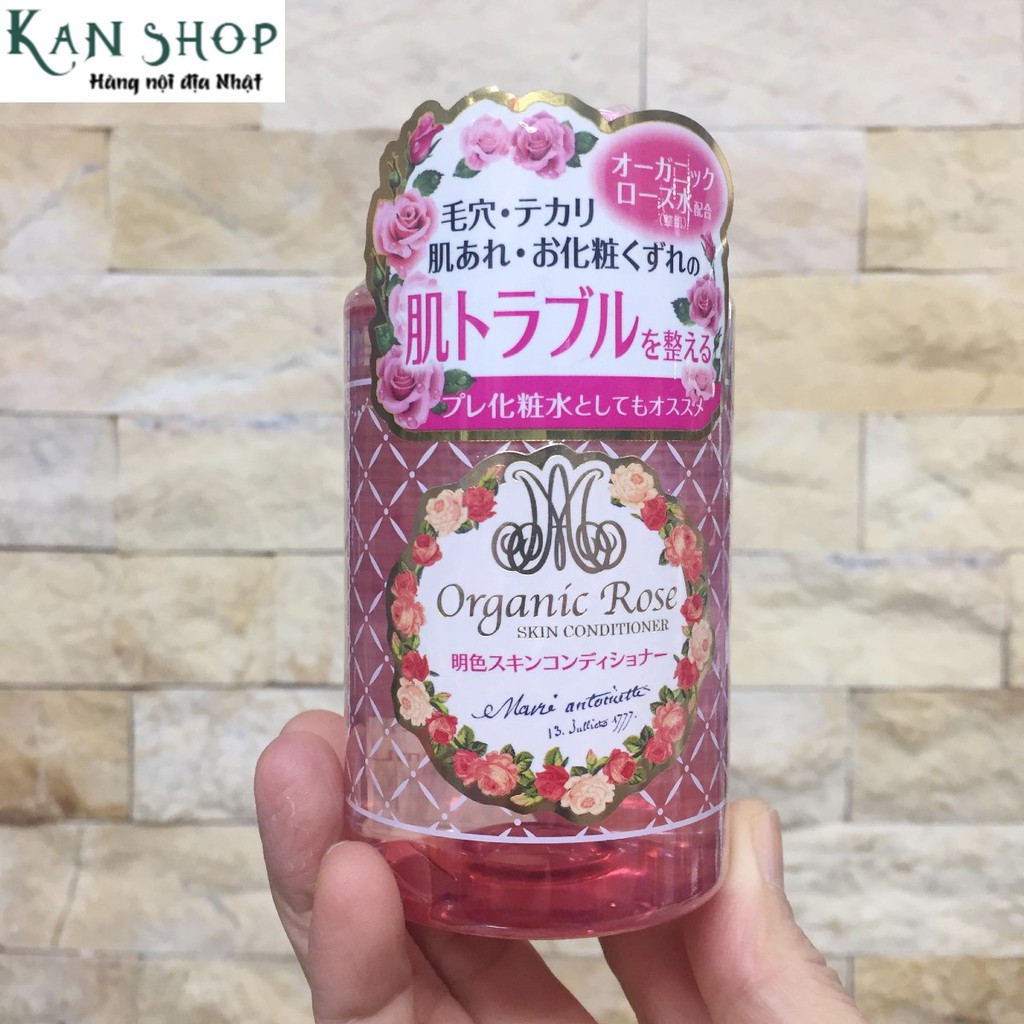 Nước hoa hồng Meishoku Organic Rose 200ml kiềm nhờn, se khít lỗ chân lông