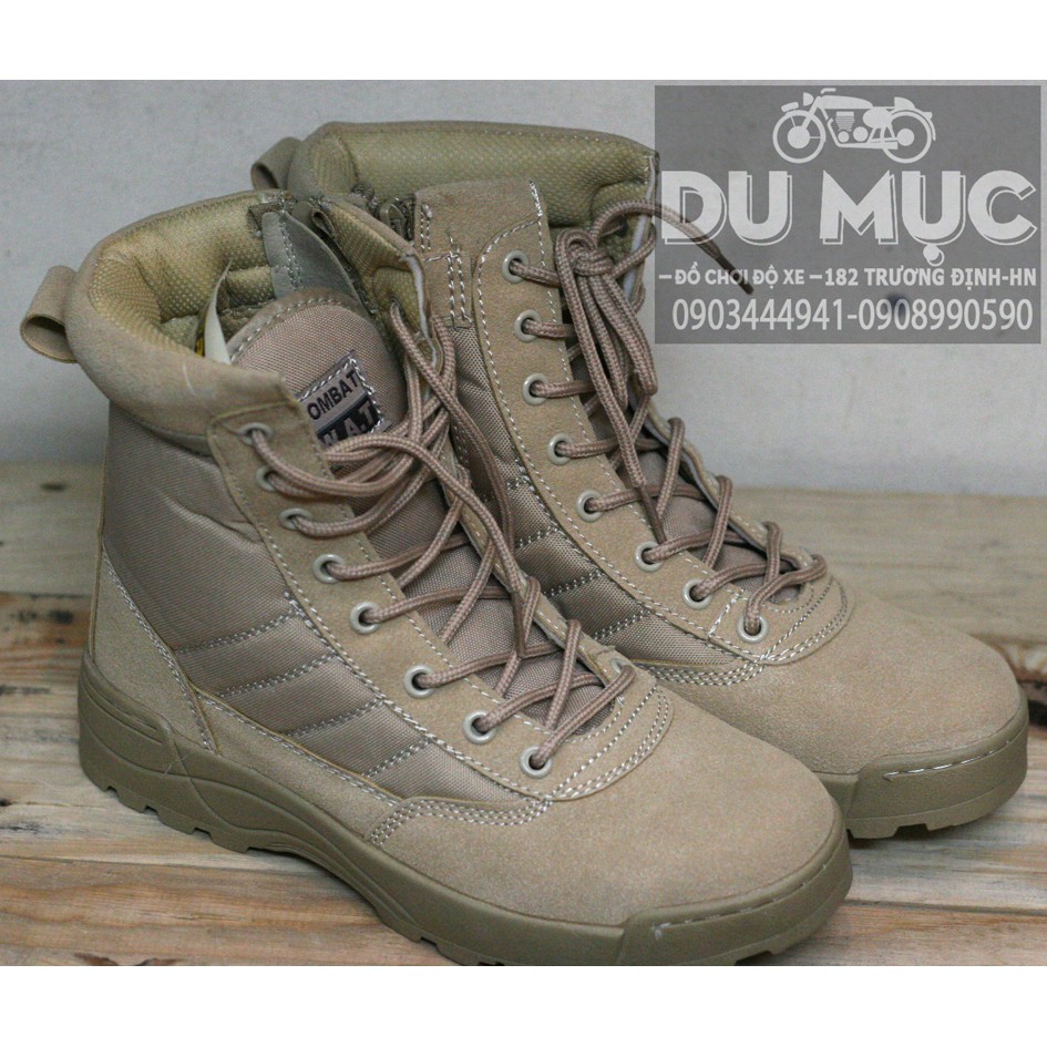 Giày Swat cao cổ - da lộn