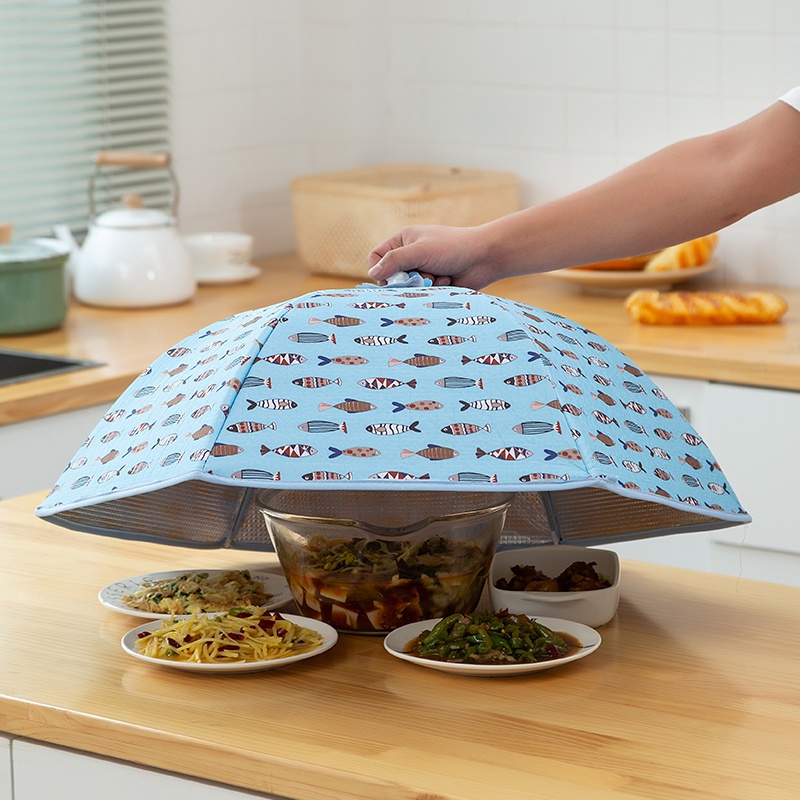 Lồng bàn giữ nhiệt chống bụi gấp gọn tiện ích