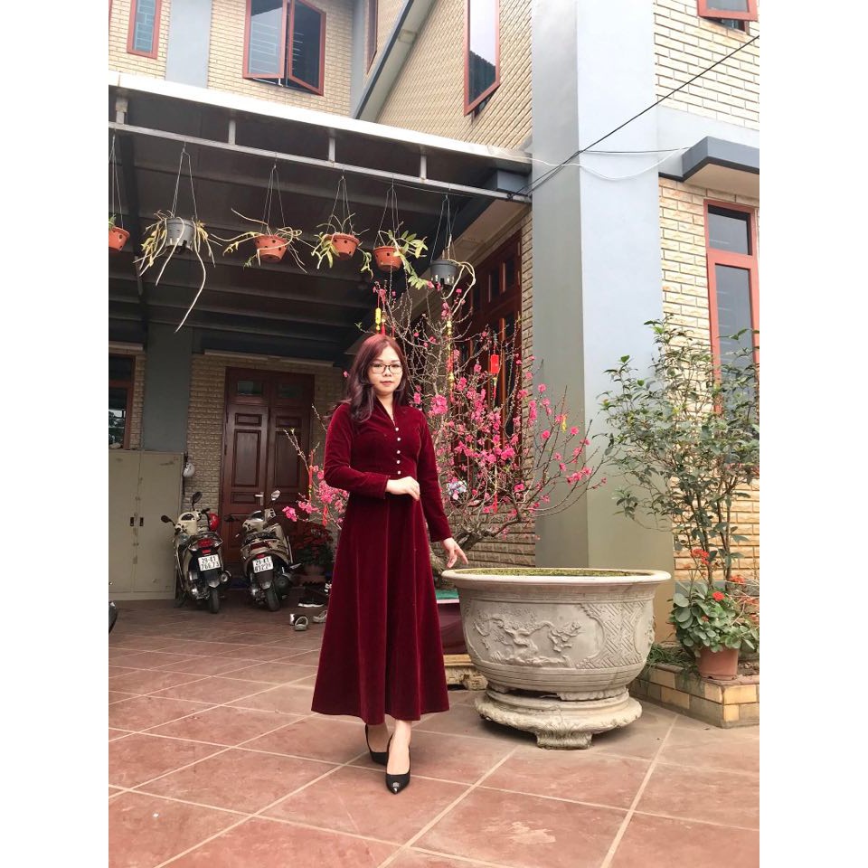 Đầm dự tiệc, đi chơi, du lịch, đi chùa cao cấp, sang trọng