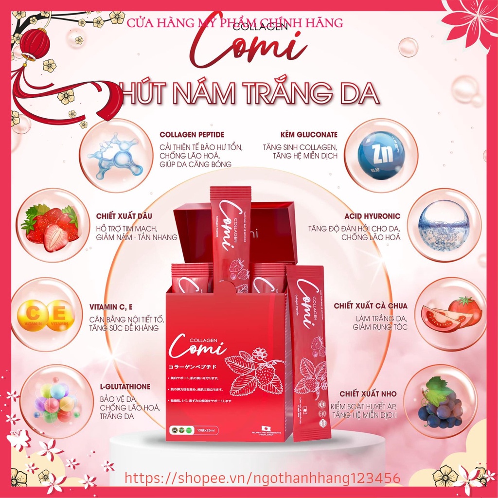 Collagen Comi Hút nám trắng da-Giá ưu đãi