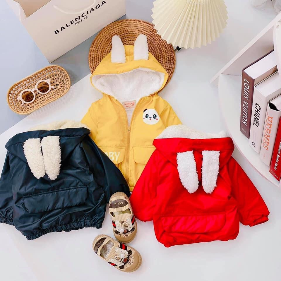 Áo khoác cho bé trai bé gái tai thỏ dài 8-23kg | BigBuy360 - bigbuy360.vn