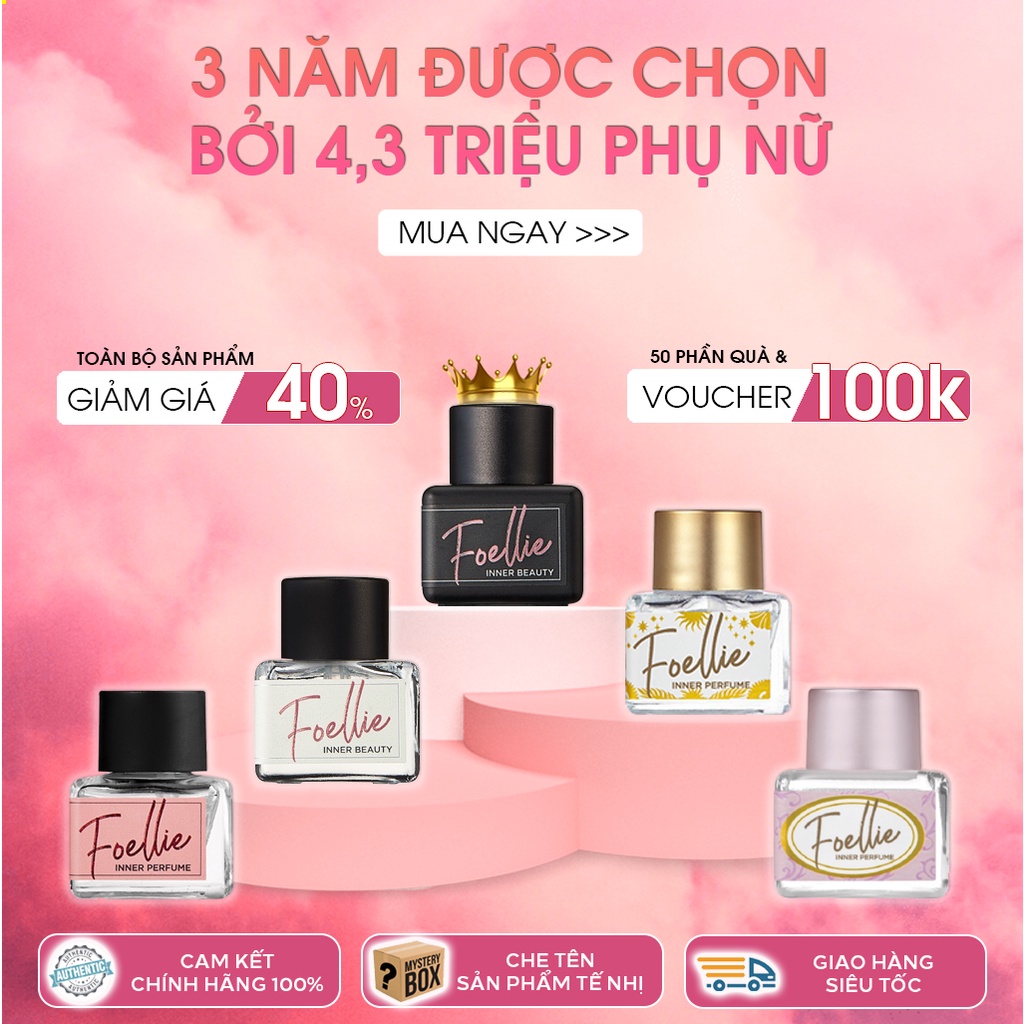 Nước Hoa Vùng Kín Foellie 5ml Hàn Quốc Chính Hãng | Bách Hóa Thảo Mộc