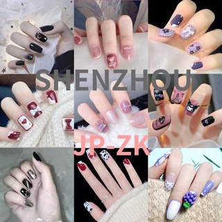 Set 24 Phụ Kiện Đính Đá Trang Trí Móng Tay Nghệ Thuật Hình Vuông Và Gấu Đính Đá