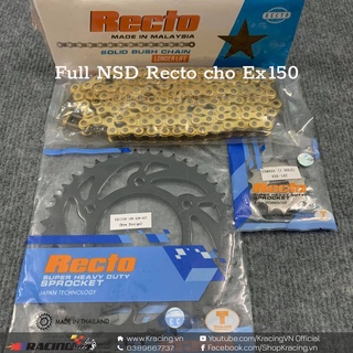 Nhông sên dĩa recto thái lan cho ex150