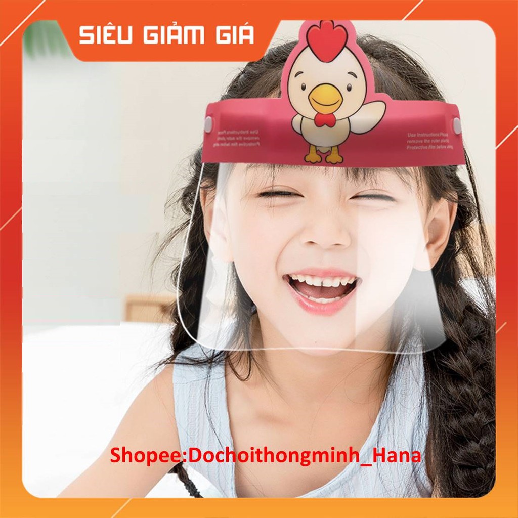 [ HCM ]  Kính chống giọt bắn cho bé Face Shield  Mặt kính trong suốt, chắn giọt bắn, chắn dịch, bảo vệ bé.