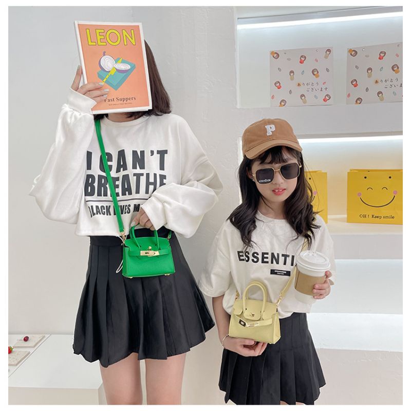 Túi Xách Da Mini Nữ, Túi Da Bé Gái Thời Trang Cao Cấp Sang Xịn