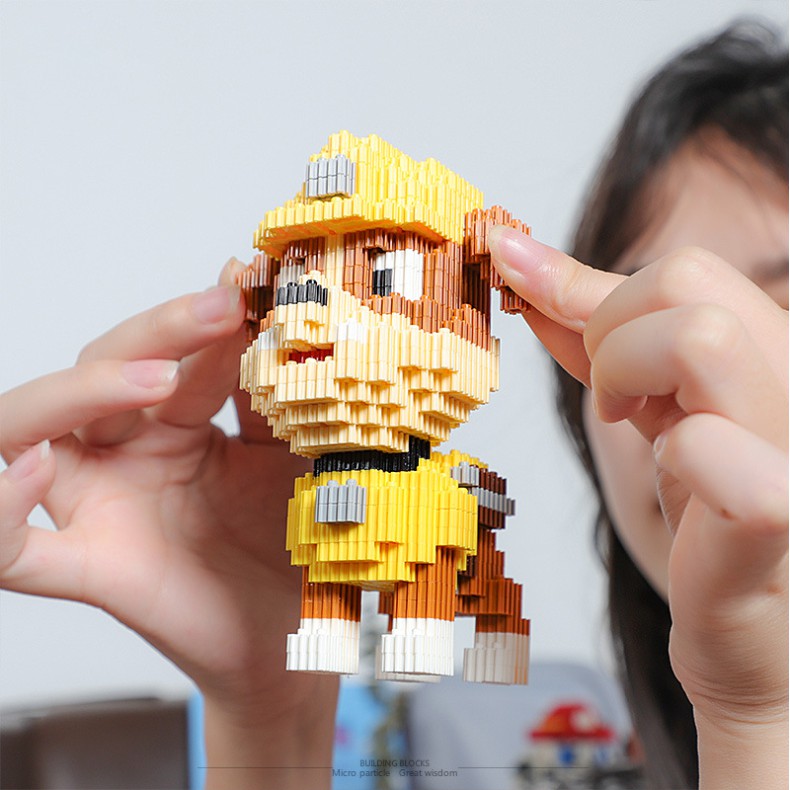 Đồ chơi xếp hình chú chó cứu hộ Hapi Toys - BST mô hình lắp ráp 6 con chó PAW PATROL siêu đáng yêu cho bé