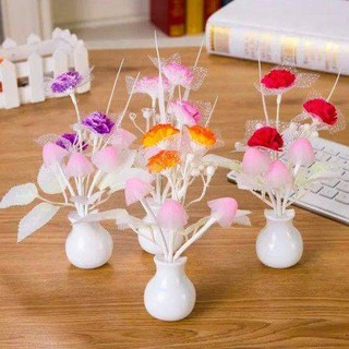 Đèn ngủ hoa và nấm hình lọ hoa loại to