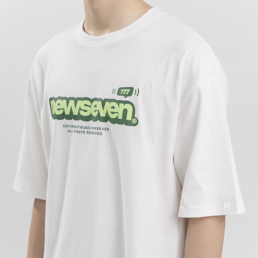 Áo Thun Unisex N7 Newseven TYPO V2 phông tay lỡ nam nữ form rộng Local Brand