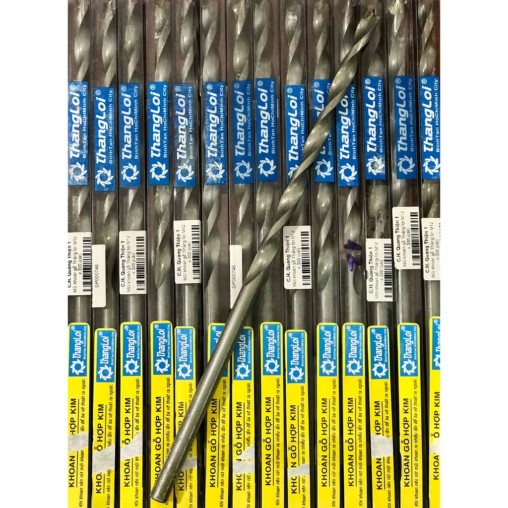 Mũi khoan gỗ Thắng Lợi từ 6mm đến 18mm chiều dài 300mm