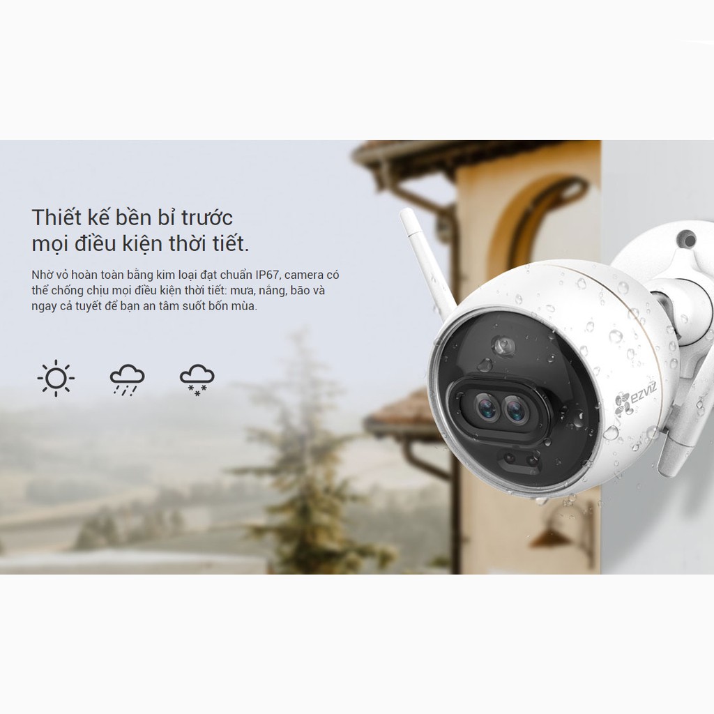 Camera IP Wifi EZVIZ C3X 2.0 Megapixel CS-CV310 1080P. Công nghệ AI - Màu ban đêm - Hàng Chính Hãng - Bảo hành 24T | BigBuy360 - bigbuy360.vn