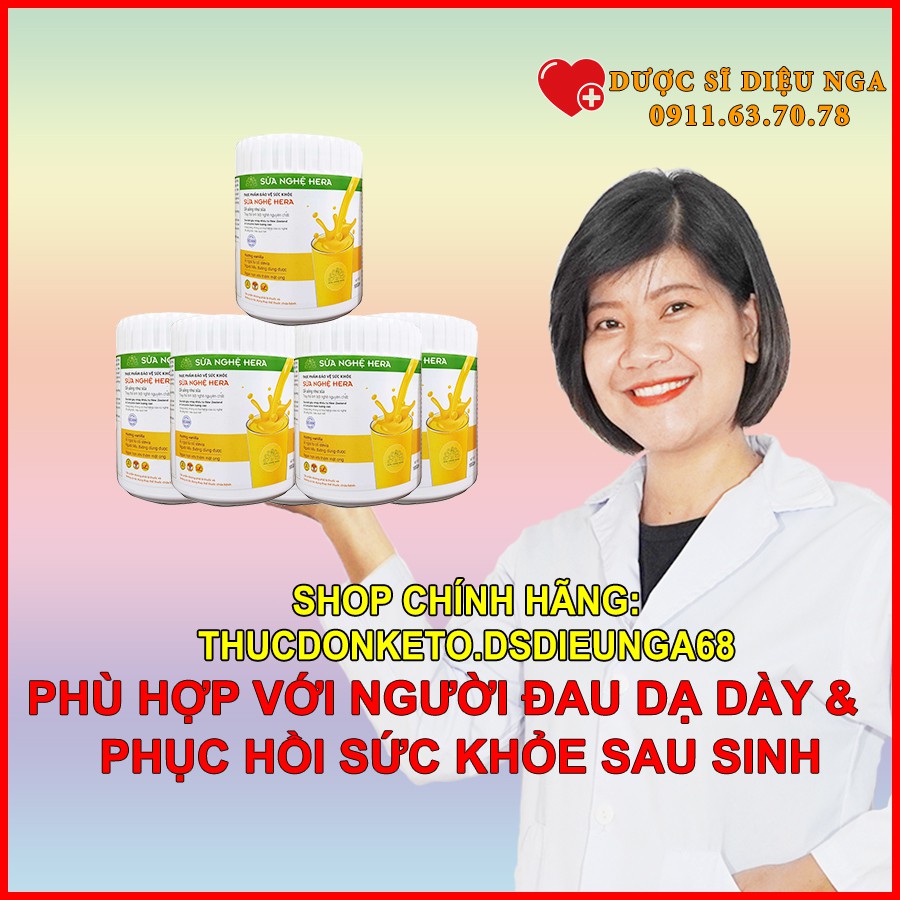 Hàng hot -  Sữa Nghệ Hera 100g [Chính Hãng] - HẾT ĐAU DẠ DÀY, giúp LỢI SỮA cho con bú