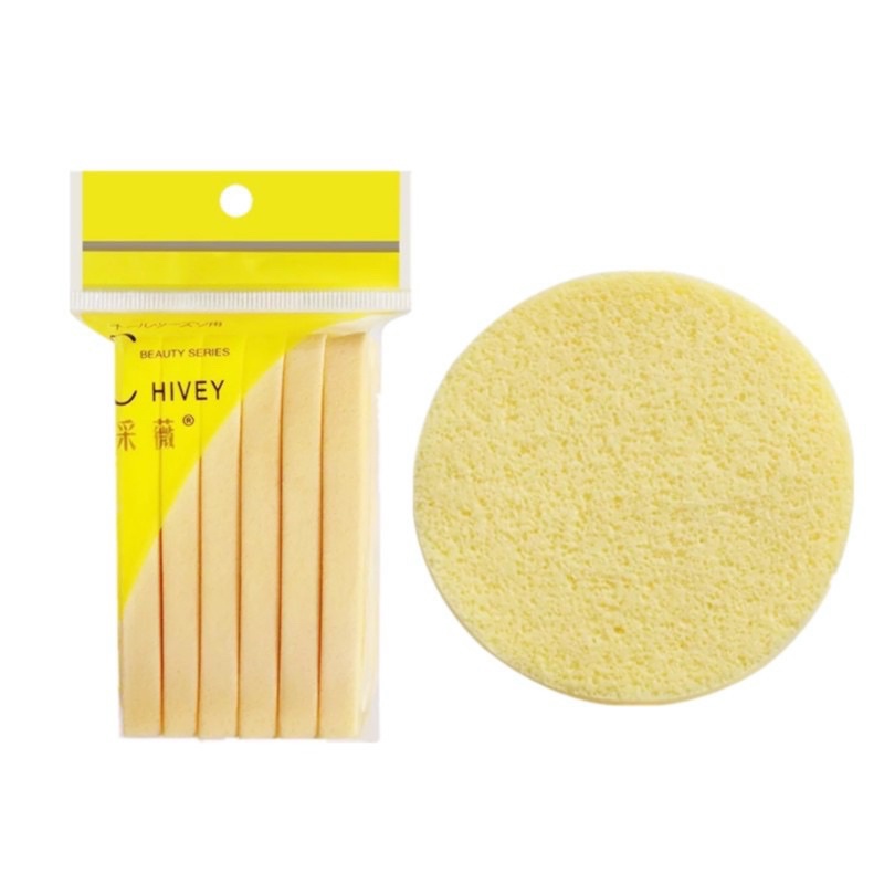 Bông mút bọt biển rửa mặt nén CHiVey Gói 12 miếng