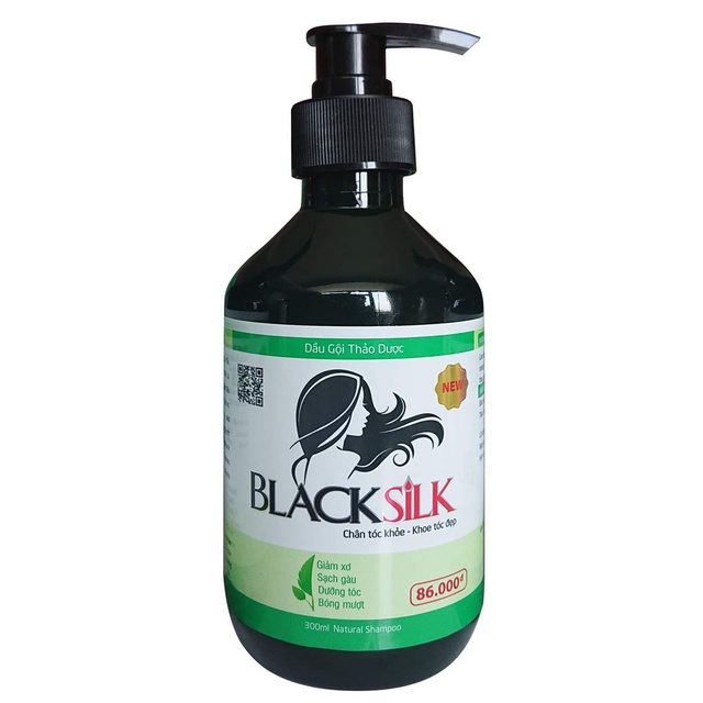Dầu Gội Thảo Dược BLACKSILK 2in1 Giảm Rụng Tóc Bạc Tóc , Chân tóc khỏe mạnh, cho mái tóc dày bóng mượt 300g