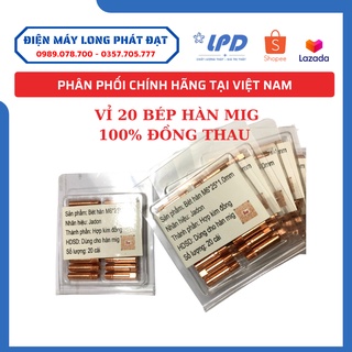 Bộ 20 béc hàn 0.8ly và 1.0ly của máy hàn MIG mini