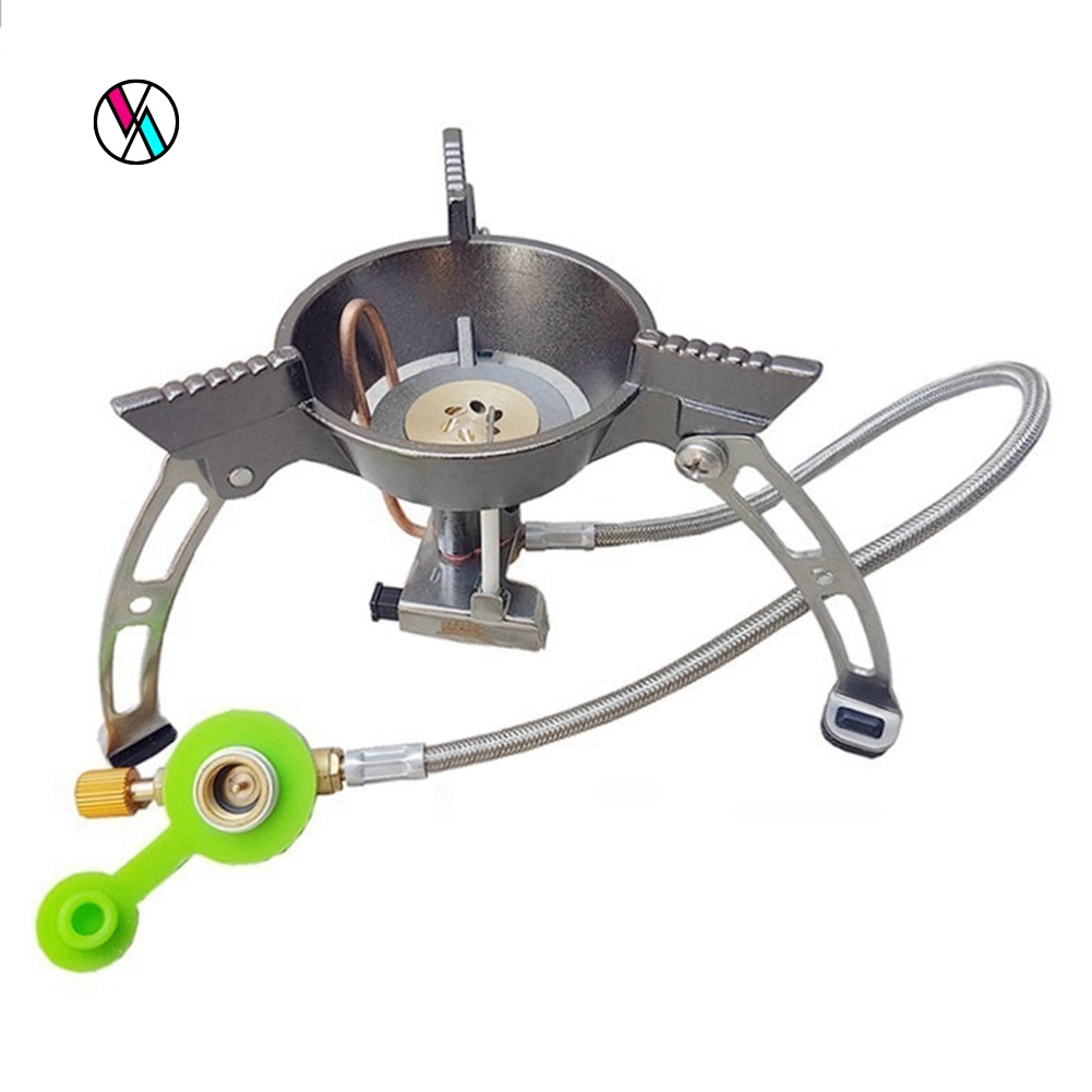 Bếp gas mini chống gió di động tiện dụng mang theo dã ngoại cắm trại