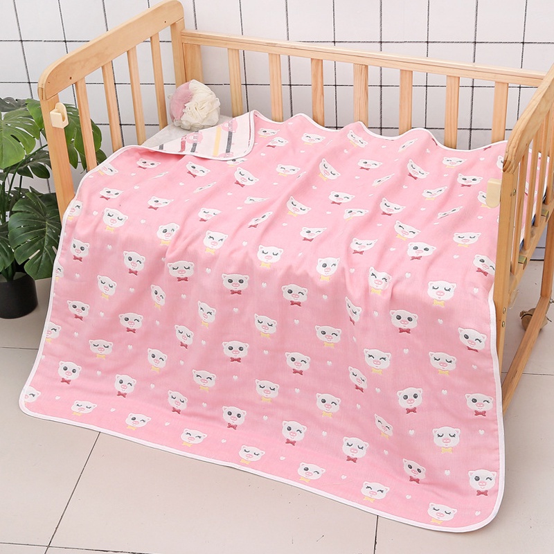 Khăn tắm cho bé 6 lớp cotton tre Pukid 90x100cm