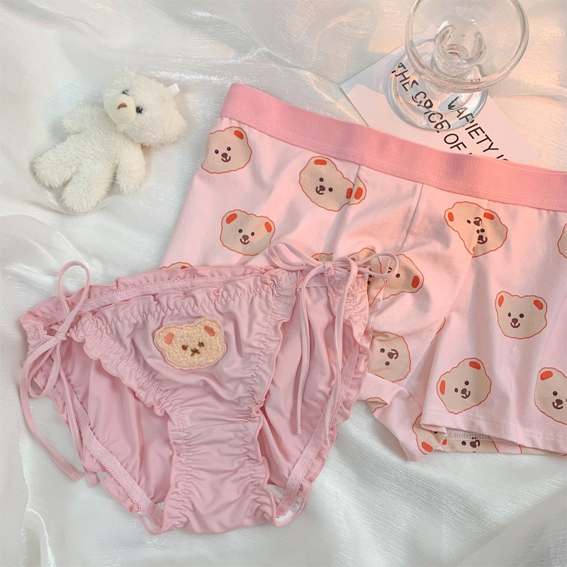 Cub * Quần Lót Cặp Đôi Hoạt Hình Nhẹ Dễ Thương Phong Cách Mới