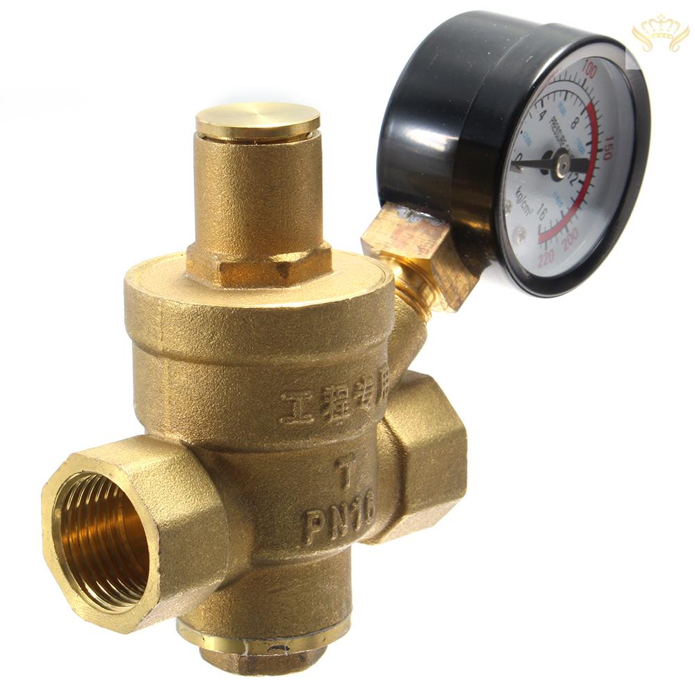Van Điều Chỉnh Áp Suất Nước DN15 1 / 2 &quot;Bằng Đồng Thau 85 * 63mm