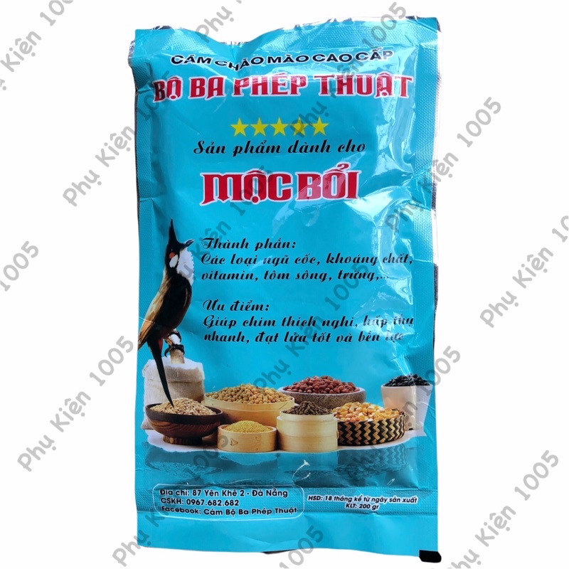 Cám Chim Chào Mào Bộ Ba Phép Thuật Mộc Bổi 200g