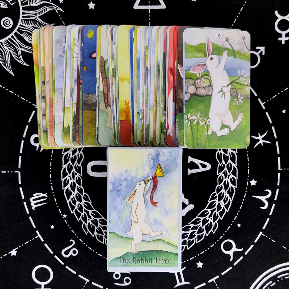 Bài The Rabbit Tarot 78 Lá Tặng Đá Thanh Tẩy C224