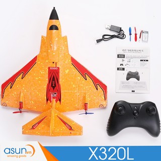 Máy Bay Cánh Bằng Điều Khiển Từ Xa X320 Chống Nước có đèn led