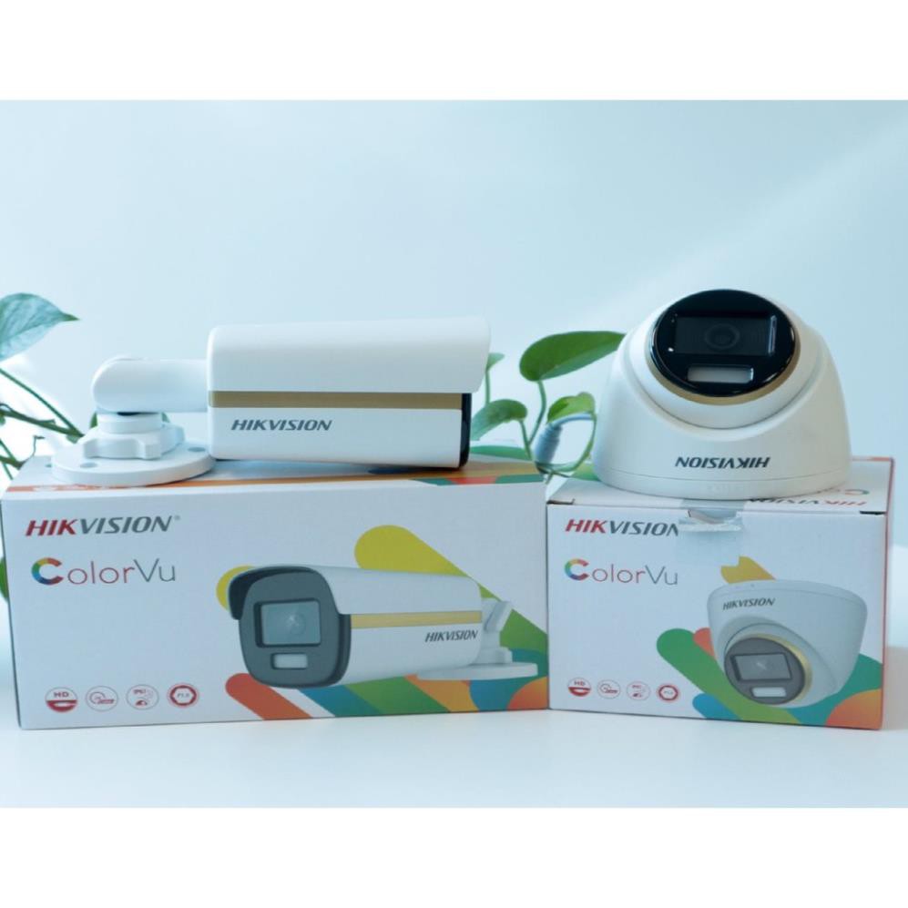 Camera quan sát HDTVI ColorVu Có Màu Ban Đêm 2MP HIKVISION DS-2CE12DF3T-F