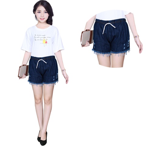 Quần Sort Jean Nữ Lưng Chum  SJ02 | BigBuy360 - bigbuy360.vn