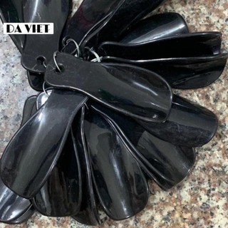 Đón gót giày bằng nhựa Mica màu đen cực bền kèm móc treo chìa khóa(1 chiếc)