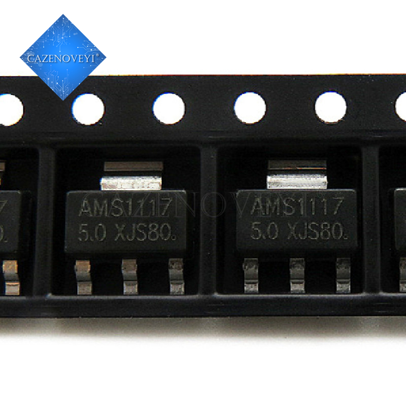 10 Cái / lốc Ams1117-5.0 Lm1117 Sot-223 5v Bộ Điều Chỉnh Tuyến Tính